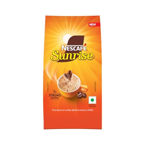 Image of Nescafe Sunrise Instant Coffee Powder, Strong Taste, Coffee-Chicory Mix, 200g Stabilo | New Nescafe Sunrise with Strong Aroma!