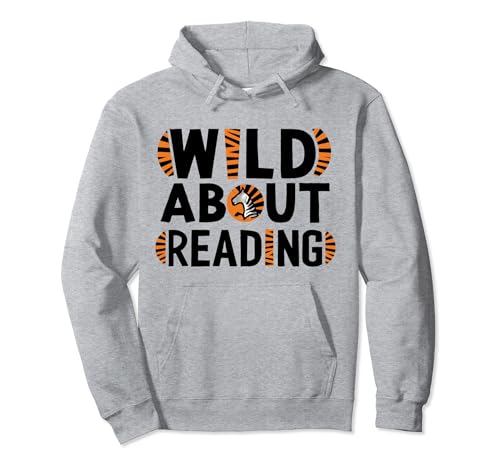 Pazzo per la lettura di libri Reader Lover Animals Leopard Zebra Felpa con Cappuccio