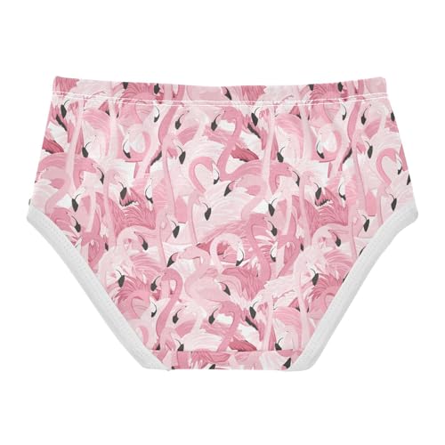 Girls' Underwear Pink Flamingo Cotton Stretch Comfort Toddler Panties2