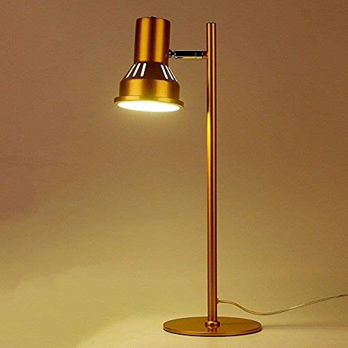 Lampe de travail industrielle dorée en fer avec éclairage post-moderne bureau