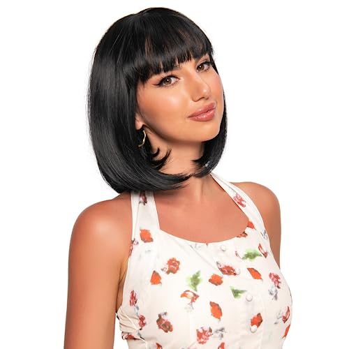 Mejores precios y opiniones de Peluca negra corta de esta semana. 2 Imagen adicional