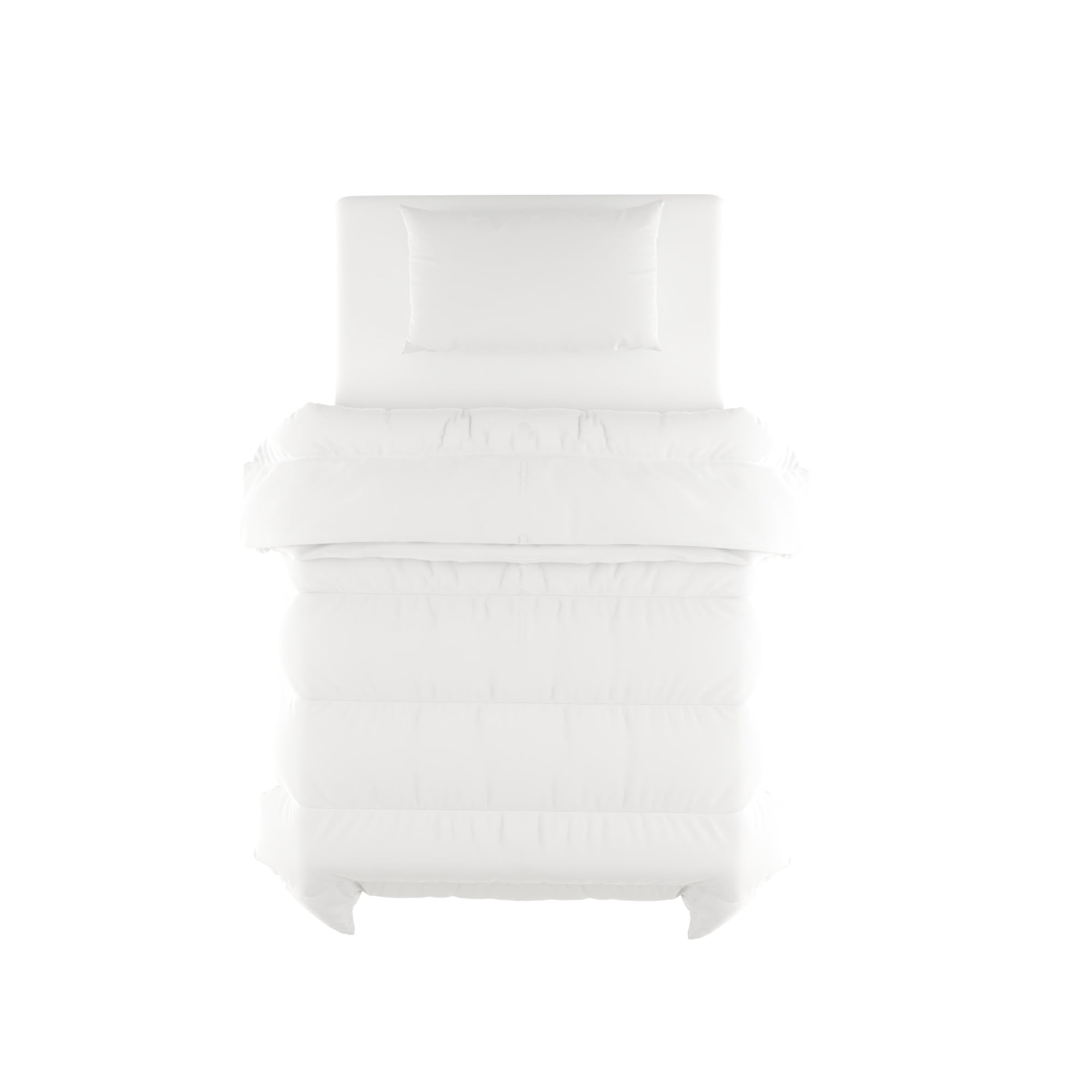 Italian Bed Linen Piumino 4 Stagioni Prestige, Microfibra, Bianco, 150 x 200 cm