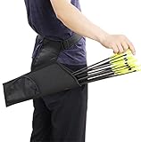 Arco y carcaj, Tubos Tiro con Arco Carcaj, Caza al Aire Libre Flecha Tiro con Arco Carcaj con Bolsillos y Correa Ajustable