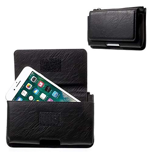 Étui ceinture pour Google Pixel 4a 5G housse horizontale noire avec pochette