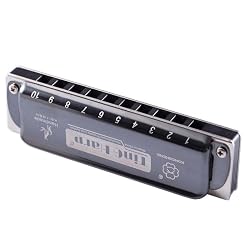 Harmonica Diatonic 10 trous Harmonica Blues harpe orgue à bec C ABS Comb instrument professionnel ks10bh - Les Beatles, Paul McCartney, John Lennon, RIngo Starr, George Harrison Harmonica Diatonic 10 trous Harmonica Blues harpe orgue à bec C ABS Comb instrument professionnel ks10bh – Image 4