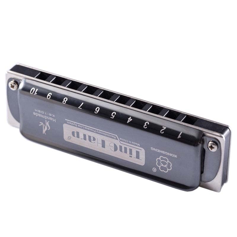 Harmonica Diatonic 10 trous Harmonica Blues harpe orgue à bec C ABS Comb instrument professionnel ks10bh - Les Beatles, Paul McCartney, John Lennon, RIngo Starr, George Harrison Harmonica Diatonic 10 trous Harmonica Blues harpe orgue à bec C ABS Comb instrument professionnel ks10bh – Image 5