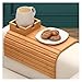 Couch Cup Holder Wooden Sofa Armrest Tray Foldable Anti-Slip Drink Coaster Sofa Side Storage Table Cup Holder Organizer (Includes Storage Rack Only)