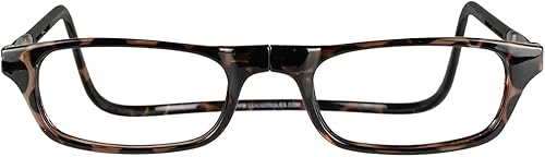 Miniatura 2 de Clic Gafas de lectura magnéticas con bloqueo de luz azul, lectores de computadora de sien ajustables, largo original