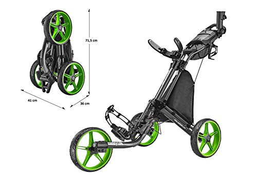 CaddyTek EZ Tour Quickfold Deluxe 3-Rad Golftrolley - 4