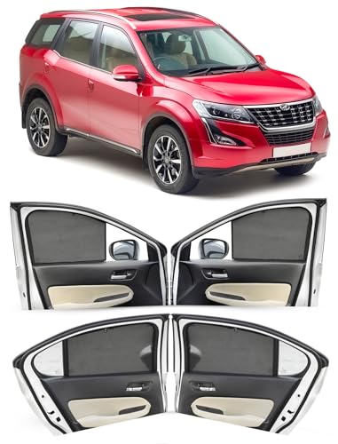 Image of Autofact Car Sunshades for Mahindra XUV 500, UV Protection, Useful Car Accessories, Custom fit Sun Shades for Side Windows, Set of 6