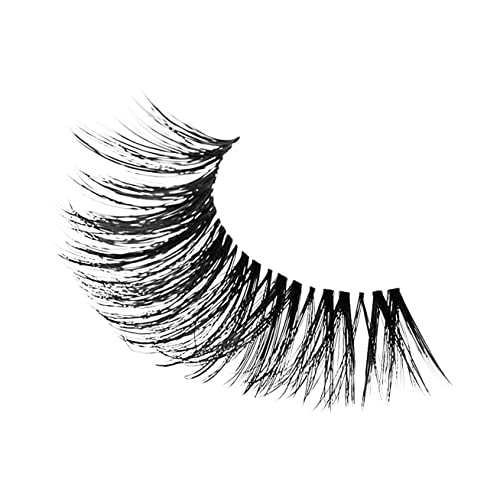 Image of KISS My Lash But Bolder 3D Volume False Eyelashes - Slim Thicc, Black, Comfortable, Voluminous, Natural-Looking, Faux Mink, Vegan, Fuller, 3D Lashes, Superfine, Knotless, Fluffy & Soft | 1 Pair