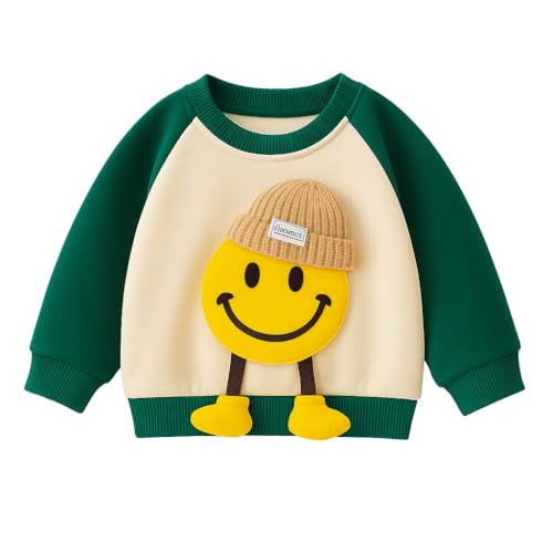 Image of Bold N Elegant Kids Polyester Printed 3d Happy Smile Face Cartoon Winter Warm Hoodied Jacket Sweatshirt and Pajamas 3 Pc Layering Party Clothing Set