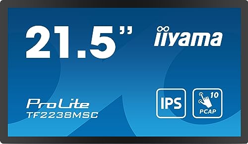 iiyama ProLite TF2238MSC B1 Écran LED 21.5 cadre ouvert écran tactile 1920 x 1080 Full HD IPS 600 cdm² 1000:1 5 ms HDMI DisplayPort - vue 2