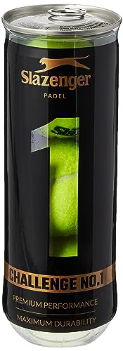 Slazenger Padel Challenge No 1 Padel Balls (1 TIN, 3 Balls), Yellow - Image 3