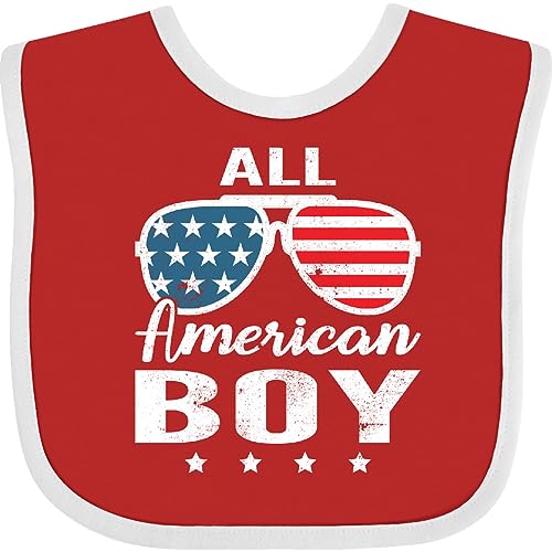 inktastic All American Boy USA Parade Baby Bib