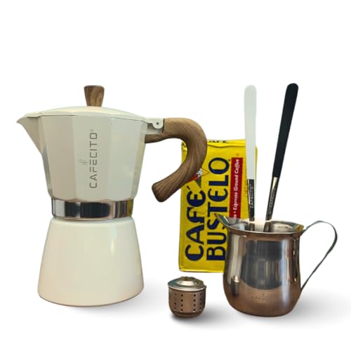 Cafecito 6-Cup Cuban Moka Pot Coffee Starter Kit
