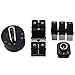 TOOGOO Interruptor De La Luz Delantera del Coche + Interruptor Elevalunas para 5 6 Mk5 6 5 6 B6 Touran Seat 5Nd941431A 5Nd959565B