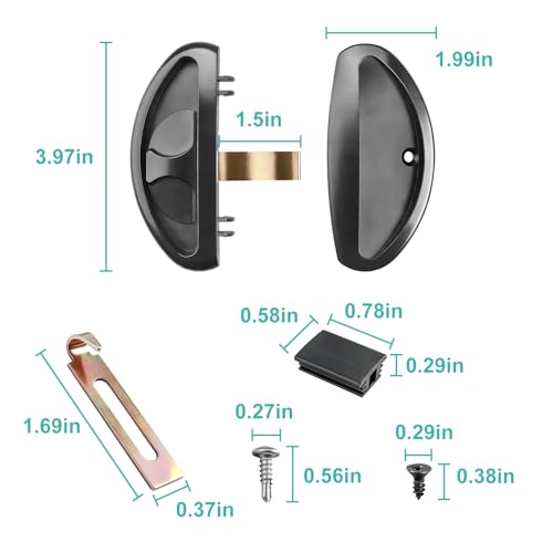 A255 Sliding Screen Door Handle Latch Replacement for Patio/Balcony Doors by VCXBVD - Used condition - Image 2