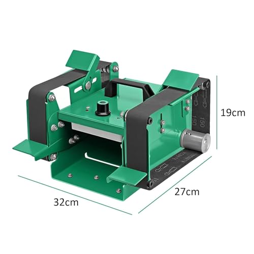 Amoladora de Banco y lijadora de Banda eléctrica con Velocidad Ajustable, Ventilador de refrigeración Incorporado, 20 Bandas de Lijado, Herramienta de Pulido y Lijado para Metal (h