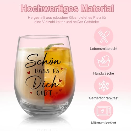 TUZELIYA Geschenke für Freundin - 19oz / 550ml Weingläser Geburtstagsgeschenk für Frauen - Personalisierte Geschenke für Beste Freundin… – Ansicht 4