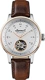 ingersoll bison no. 49 in1507bkbl Stainless steel case and genuine leather strap
