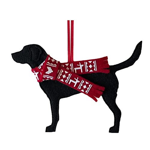 Labrador Weihnachtsschmuck, Acryl schwarz Labrador Retriever...