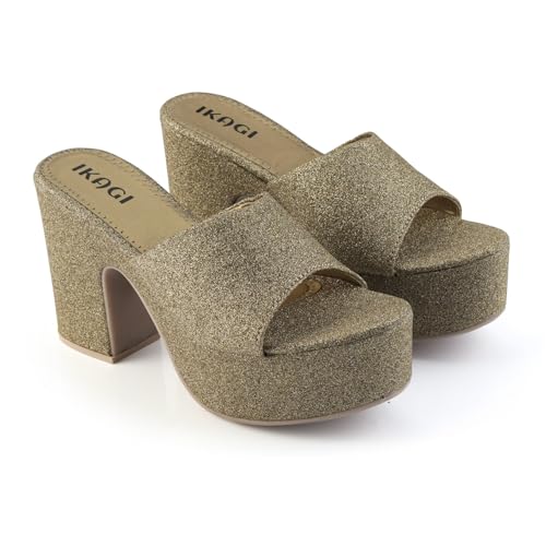 Image of IKAGI Women Stylish Block Heels Sandal Trendy Party & daily /wear for Womens and Girls latest Collection & stylish Comfortable