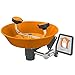 Guardian G1750P Plastic Eye/Face Wash, Wall Mounted, Silver/Orange