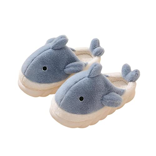 Women's & Men's Cotton Plush Animal Slippers - Warm Indoor & Outdoor Shoes for Winter