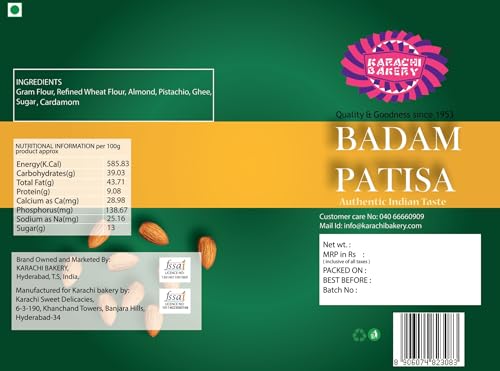 Image of Karachi Bakery Patisa 400gm | Indian Mithai | Delicious Sweet (Pack of 2)