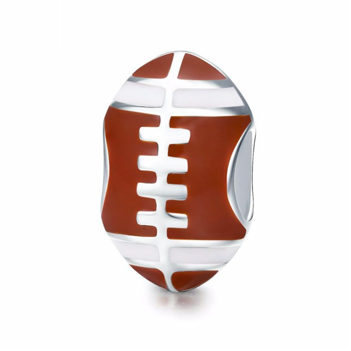 Sport Bead Charms 925 Sterling Silver Basketball Football Soccer Ball Charm for Bracelet