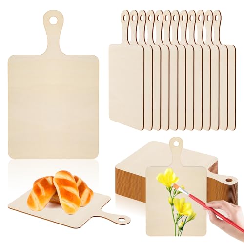 36 Piezas Mini Tablas De Cortar De Madera Para Manualidades miniatura 1