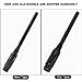 SMA Male Radio Antenna VHF UHF SMA Male Telescopic Dual Band Antenna for UV-5X UV-6R Radios