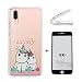 Produktbild Ttimao Kompatibel mit Huawei P Smart Hülle Ultra-Dünne Transparent Flexibel TPU Silikon Handyhülle [Gehärteter Glas Film] Stoßfest Anti-Scratch Schutzhülle-Liebhaber Einhorn