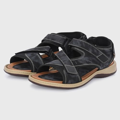 Image of Centrino Men's Sandal |Fisherman EVA Sandals with Cushioned Insocks, Hook & Loop Strap | Trendy and Sporty Design, Premium Upper, Closed Sandal - For Spring Summer Travelling, Walking (2332)