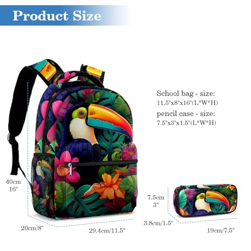 Sac à dos grande capacité avec trousse pour étudiants