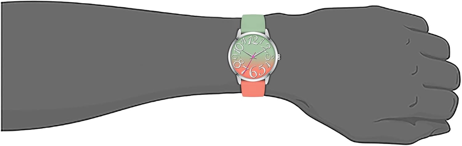 Bisley 37MM Women Watch Patchwork Silicone Watch Big Face Easy to Read Waterproof Watch - Image 6