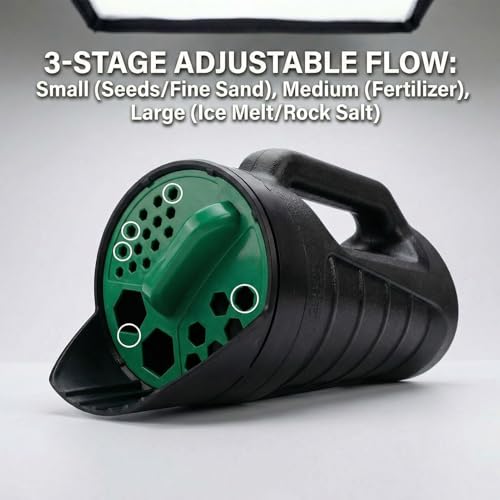 Dispersador manual para fertilizante y sal capacidad 2.5L miniatura 3