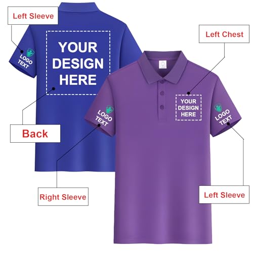 Custom Golf Polo Shirts for Men Women Design Your Own Logo Work Shirts Personalized Customized Company Uniform Shirts3