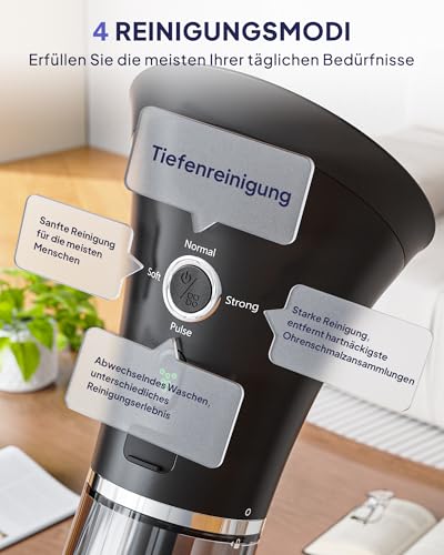 Kaugic Cure Orecchio Pulizia Orecchio Pulitore Orecchie Adulto Bambino Sicuro Ear 360 Cleaner Pera Clistere Orecchie Elettrico - 3