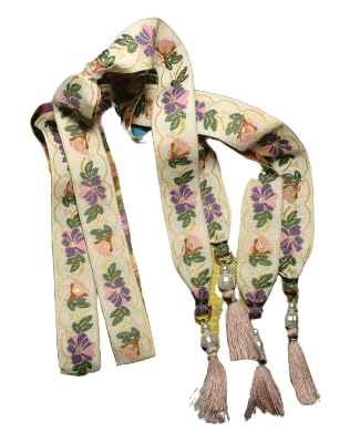 ATAPIERNAS LLIGACAMES Modelo Flores Beis para TRAJE REGIONAL, fallero, Baturro y MUCHOS OTROS - HECHO A MANO