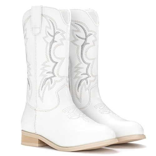 IUV Cowgirl Boots Cowboy Boots For Girls Boys Kids Toddler Fashion Western Boots Mid Calf Riding Shoes4