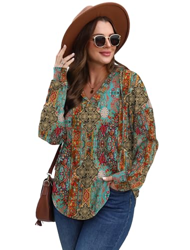 Image of Sampeel Hoodies for Women Trendy Fall Fashion 2025 V Neck Oversized Sweatshirt Plus Size Tops Clothes