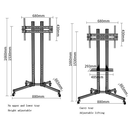 Soporte móvil ajustable para TV de 32-70 pulgadas miniatura 3