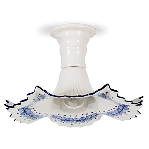Helios Leuchten 107163 Deckenlampe Keramik weiß Cover