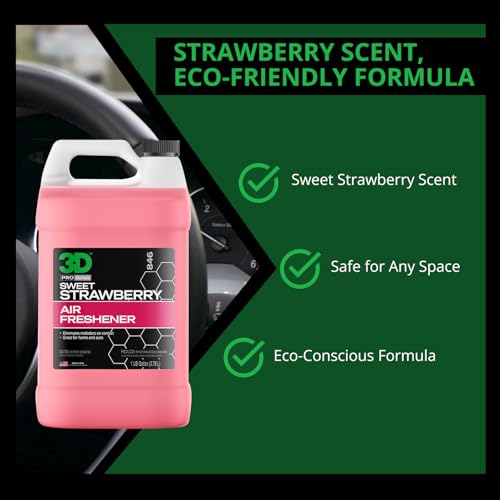 Image of 3D Water Based Odor Eliminator | Made in USA | All Natural | No Harmful Chemicals | Air Freshener (Sweet Strawberry Scent)