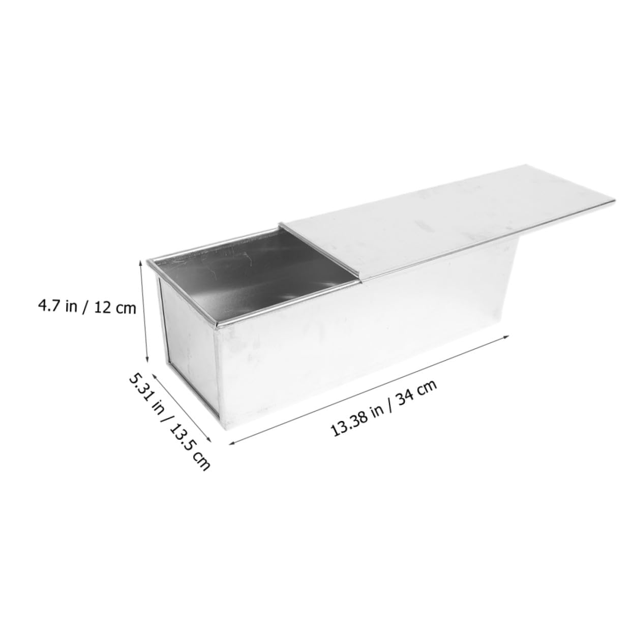 Kastenform Brotform Antihaftbeschichtete aus Aluminiumlegierung mit Deckel zum Backen Große Kapazität für Toastbrot und Laib für Küche