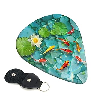 Japanese Carp Lot de 6 médiators pour guitare acoustique, guitare électrique, basse, ukulélé – fin, moyen et épais - Les Beatles, Paul McCartney, John Lennon, RIngo Starr, George Harrison