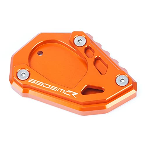 RCESSD Accessori Moto per KTM 690 SMC R 690 SMCR Logo 2020-2022 Piede Cavalletto Laterale Estensione Pad Cavalletto Ingrandisci Piastra Cuscinetto del cavalletto Laterale (Colore : D)
