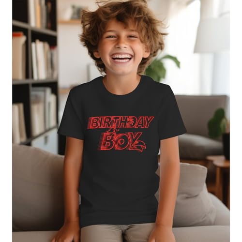 Birthday Boy Shirt 4th 5th 6th 7th 8th 9th 10th Birthday Party Tshirt Outfit Kids Short Sleeve Summer Tee Top 4-10Y3